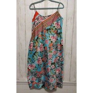 Natori Private Luxuries Women’s Size Medium Slip Dress Nightgown Colorful Floral